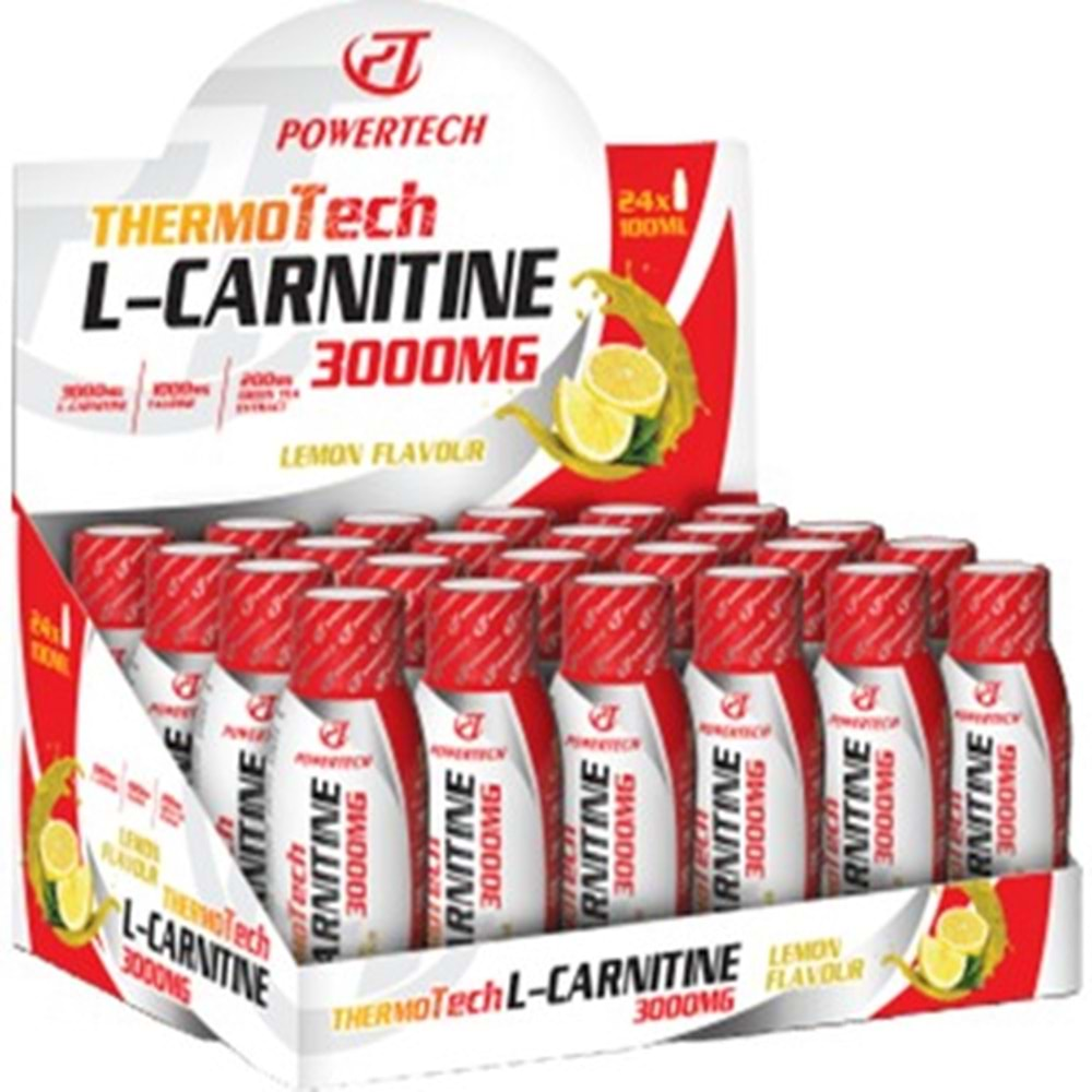 PowerTech ThermoTech L-Carnitine 3000 Mg 24 Ampül Limon Aromalı