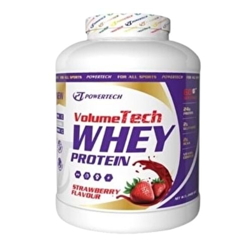 PowerTech VolumeTech Whey Protein 2400 Gr 60 Servis Çilek Aromalı