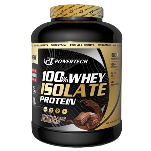 PowerTech %100 Isolate Whey Protein 1800 Gr 60 Servis Çikolata Aromalı
