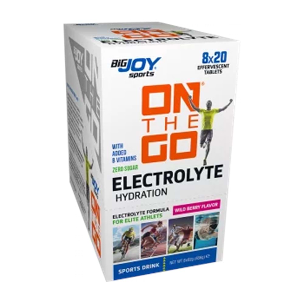 Bigjoy Sports ONTHEGO Electrolyte Sports Drink Orman Meyve 8 x 20 Efervesan Tablet