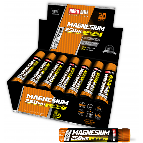 HardLine Magnesium Liquid 250 Mg 20 Adet (30 Ml)