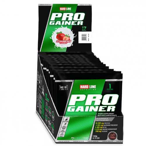 HardLine Pro Gainer 17 Saşe x 100 Gr Çilek