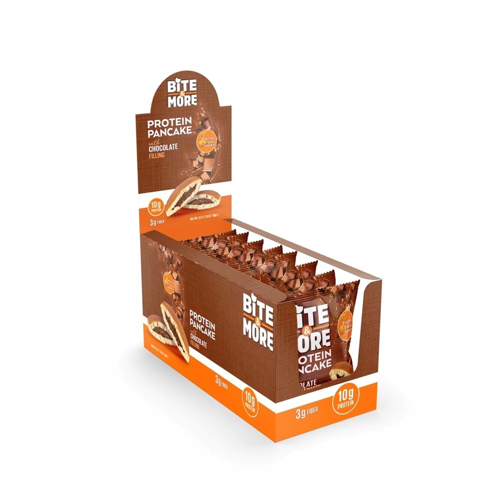 Bite More Protein Pancake 50 Gr x 12 Ad Çikolata