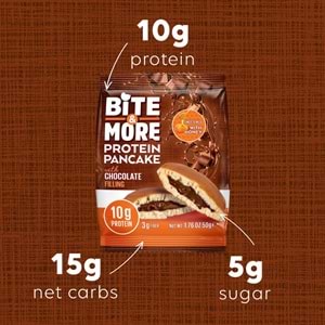 Bite More Protein Pancake 50 Gr x 12 Ad Çikolata