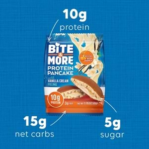 Bite More Protein Pancake 50 Gr x 12 Ad Vanilya