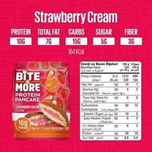 Bite More Protein Pancake 50 Gr x 12 Ad Strawberry