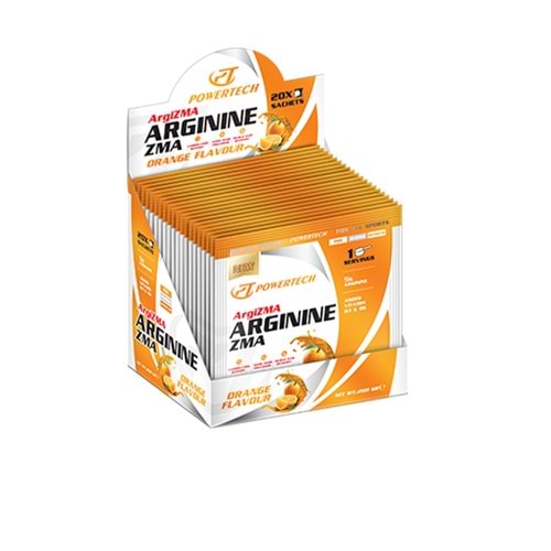 PowerTech ArgiZmaTech Arginine ZMA 20*10 Gr Portokal Aromalı