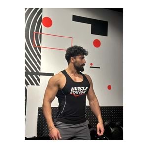 Muscle Station Slim North Antrenman Atlet XL beden Siyah