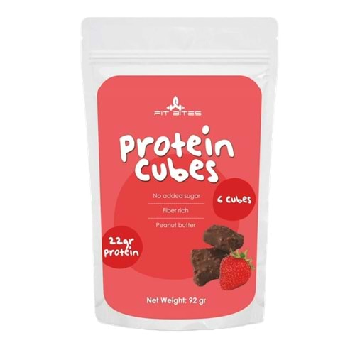 Fit Bites Protein Bar Küpleri Çilek 92 Gr