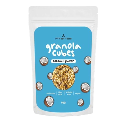 Fit Bites Granola Cubes Hindistan Cevizi 90 Gr