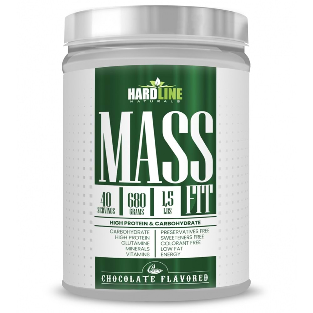 hardlineNaturals Massfit Çikolata 680 Gr