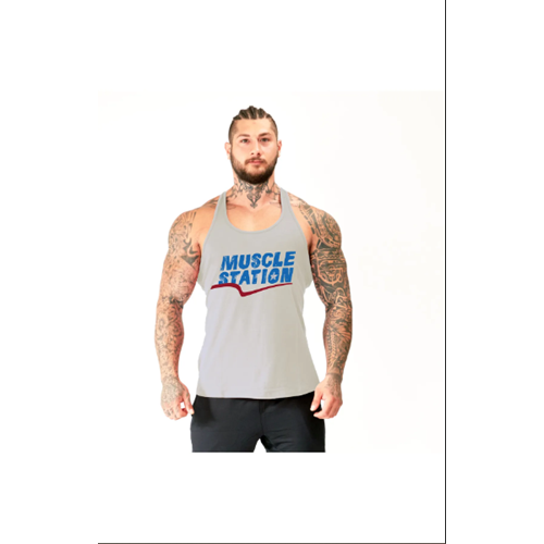 Muscle Station Gymbro Atlet - AÇIK GRİ - XL