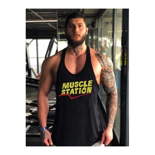 Muscle Station Gymbro Atlet - SİYAH SARI - XXL