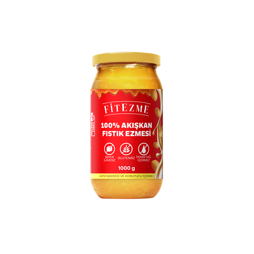 FİTEZME %100 Fıstık Ezmesi Akışkan 1000g