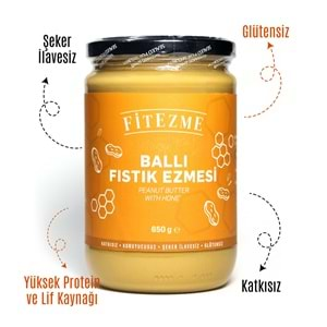 FİTEZME Ballı Fıstık Ezmesi 650g