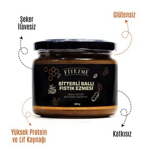 FİTEZME Bitterli Ballı Fıstık Ezmesi 300g