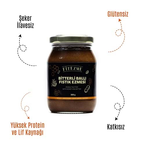 FİTEZME Bitterli Ballı Fıstık Ezmesi 190g