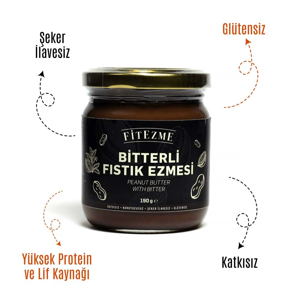 FİTEZME Bitterli Fıstık Ezmesi 190g