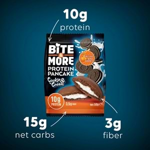 Bite More Protein Pancake 50 Gr x 12 Ad Kurabiye Krema