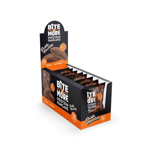 Bite More Protein Pancake 50 Gr x 12 Ad Double Çikolata