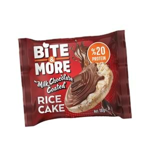 Bite More Proteinli Pirinç Patlağı 18 Gr Sütlü Çikolata Kaplı