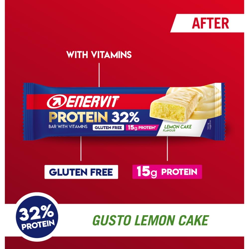 ENERVİT Protein bar %32 30 ad x 48 g Lemon Cake