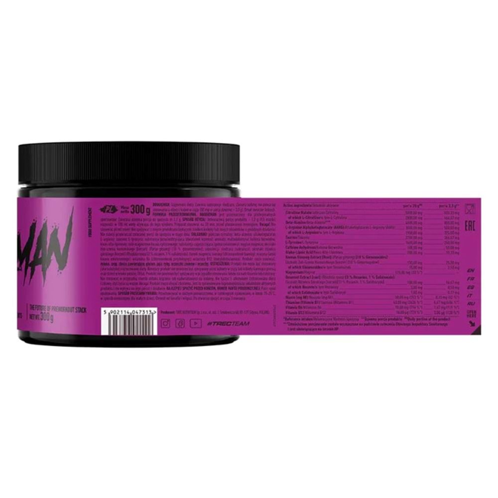 Trec BOOGIEMAN 300 GR Pre-Workout Forest Fruits