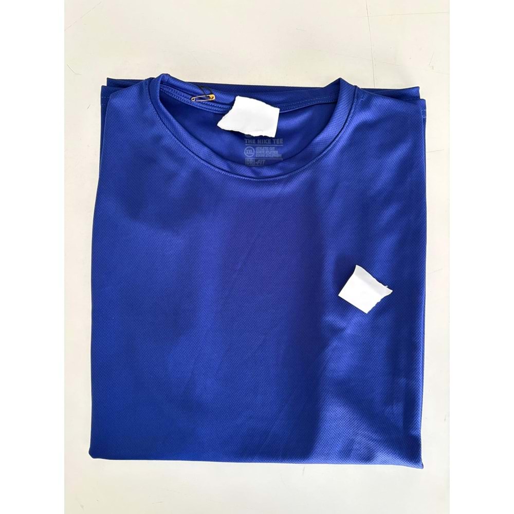 Polyester Suprem Sıfır kol T-shırt - LACİVERT - L