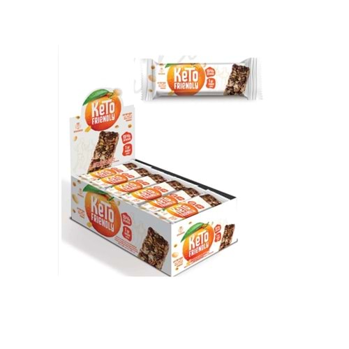 GRANIO Keto Portakallı Cevizli Yer Fıstıklı Bar 30 gr