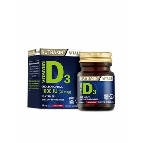 Nutraxin D3 Vitamini 120 Tablet - D3 1000 Iu