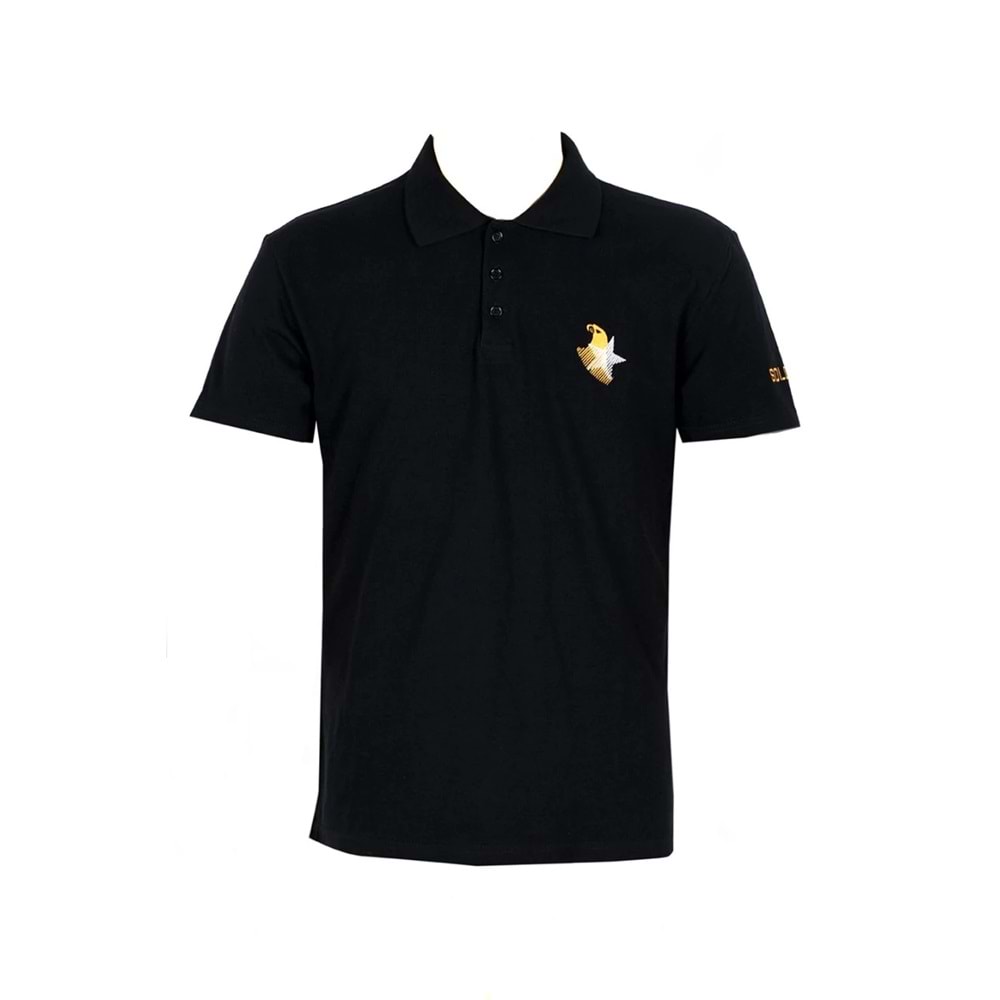 SOLOTÜRK Polo Yaka T-shırt - SİYAH - 7-8 YAŞ