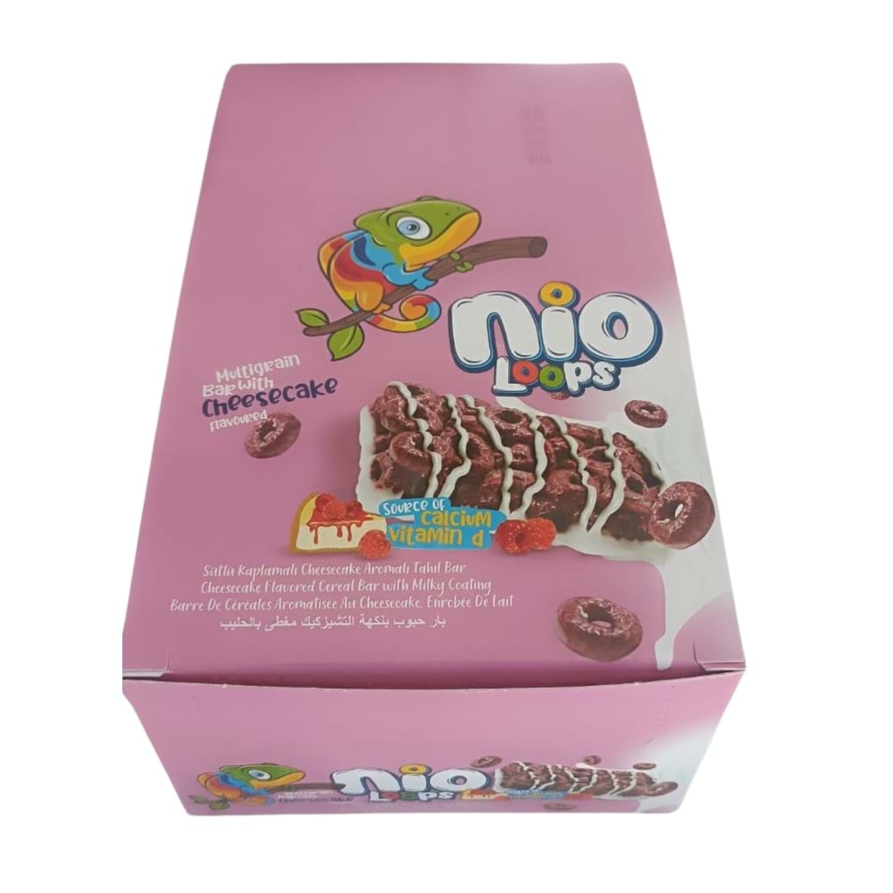 GRANIO NIO LoOps Cheesecake Aromalı Bar 24 x 40 Gr