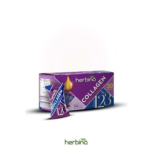 HERBİNA Tip 1-2-3 collagen Karışımı Kivi Aromalı 30'lu Kutu