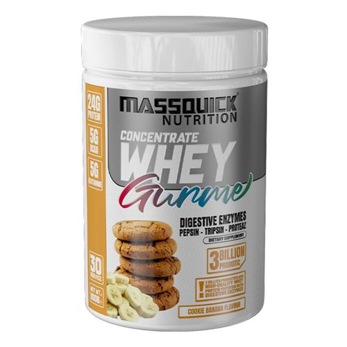 MassQuick Gurme Whey 900 G 30 SERVİS Kurabiye&Muz