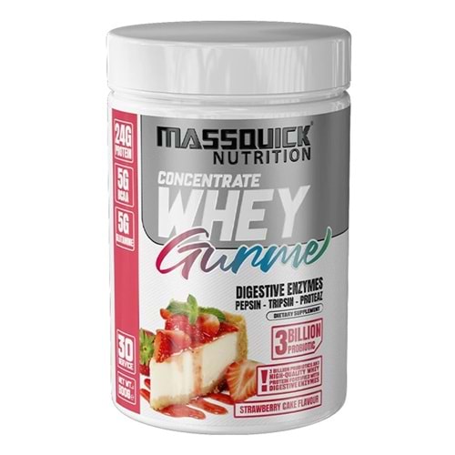 MassQuick Gurme Whey 900 G 30 SERVİS Çilek&Kek