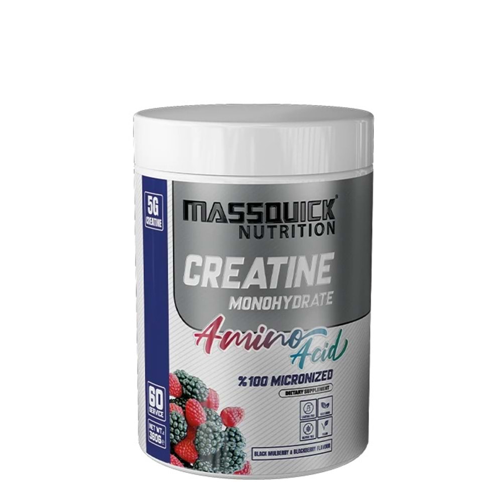 MassQuick Creatine Monohydrate 360g karadut&Böğürtlen