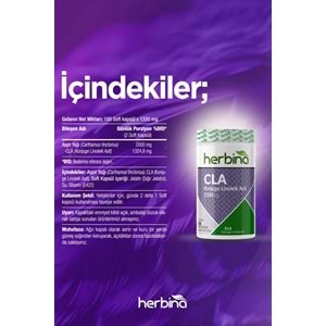 HERBİNA CLA Konjuge Linoleik Asit 100 Soft Kapsül
