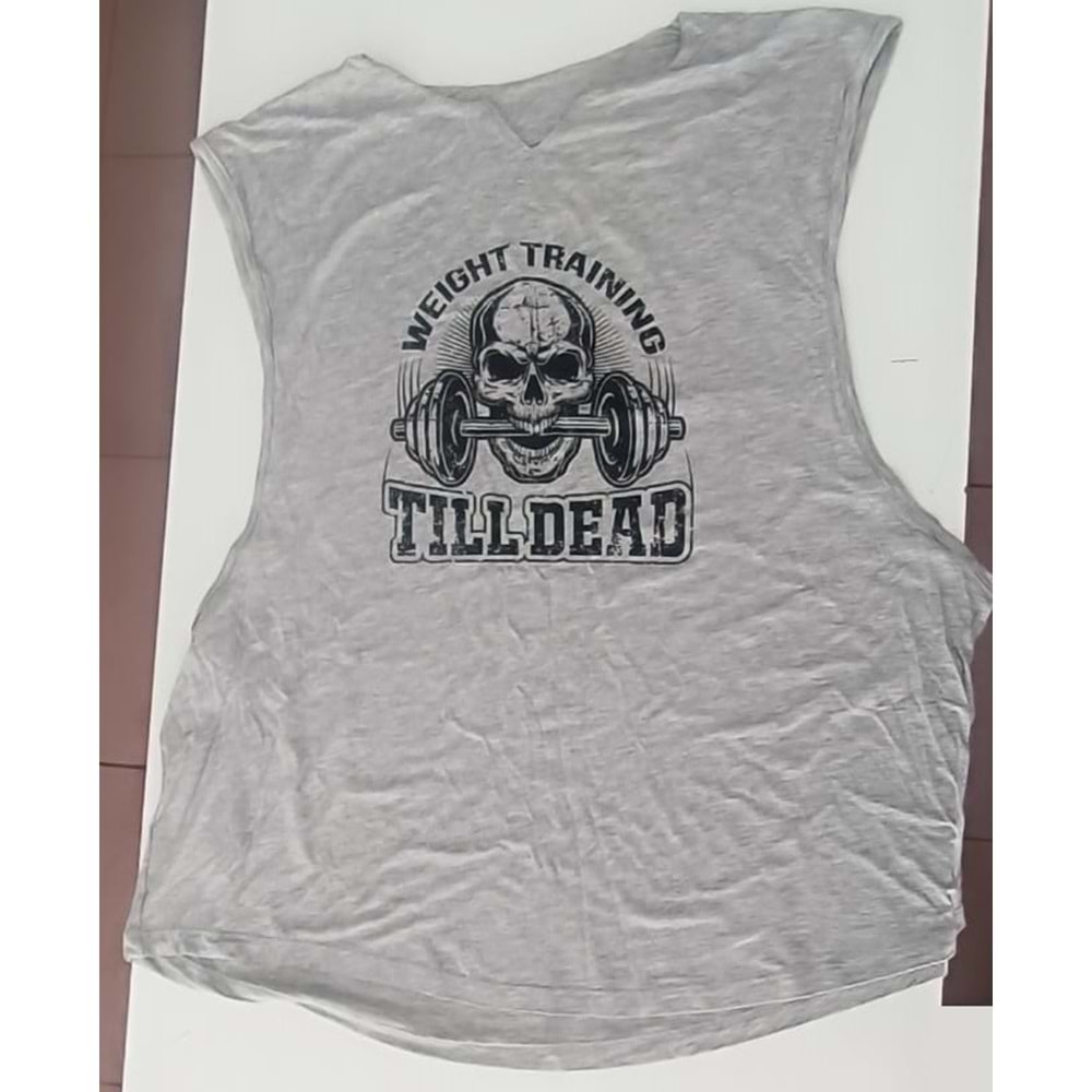 TILL DEAD Kolsuz Antrenman Atlet - GRİ - S
