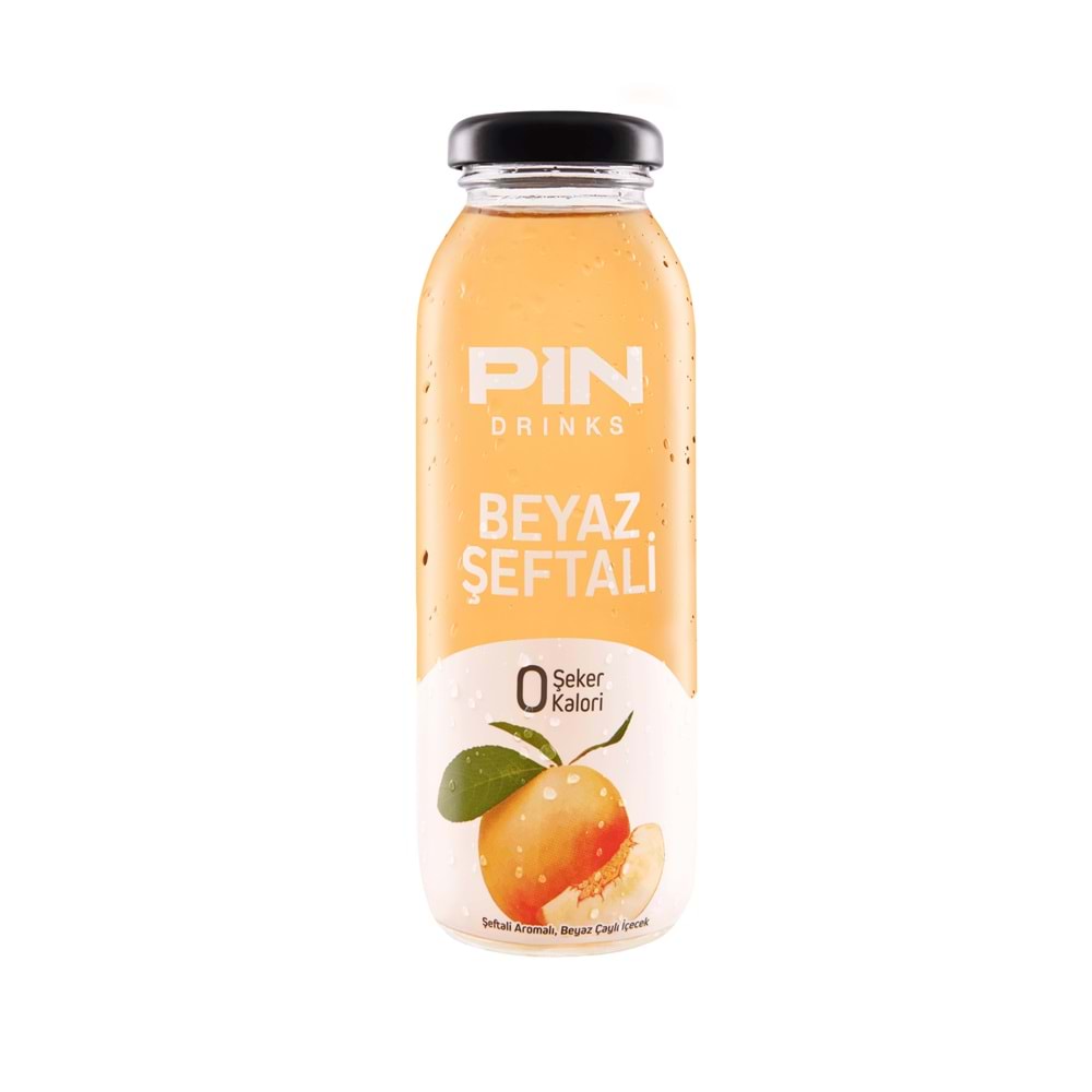 PİN İÇECEK BEYAZ ŞEFTALİ 250 ML CAM