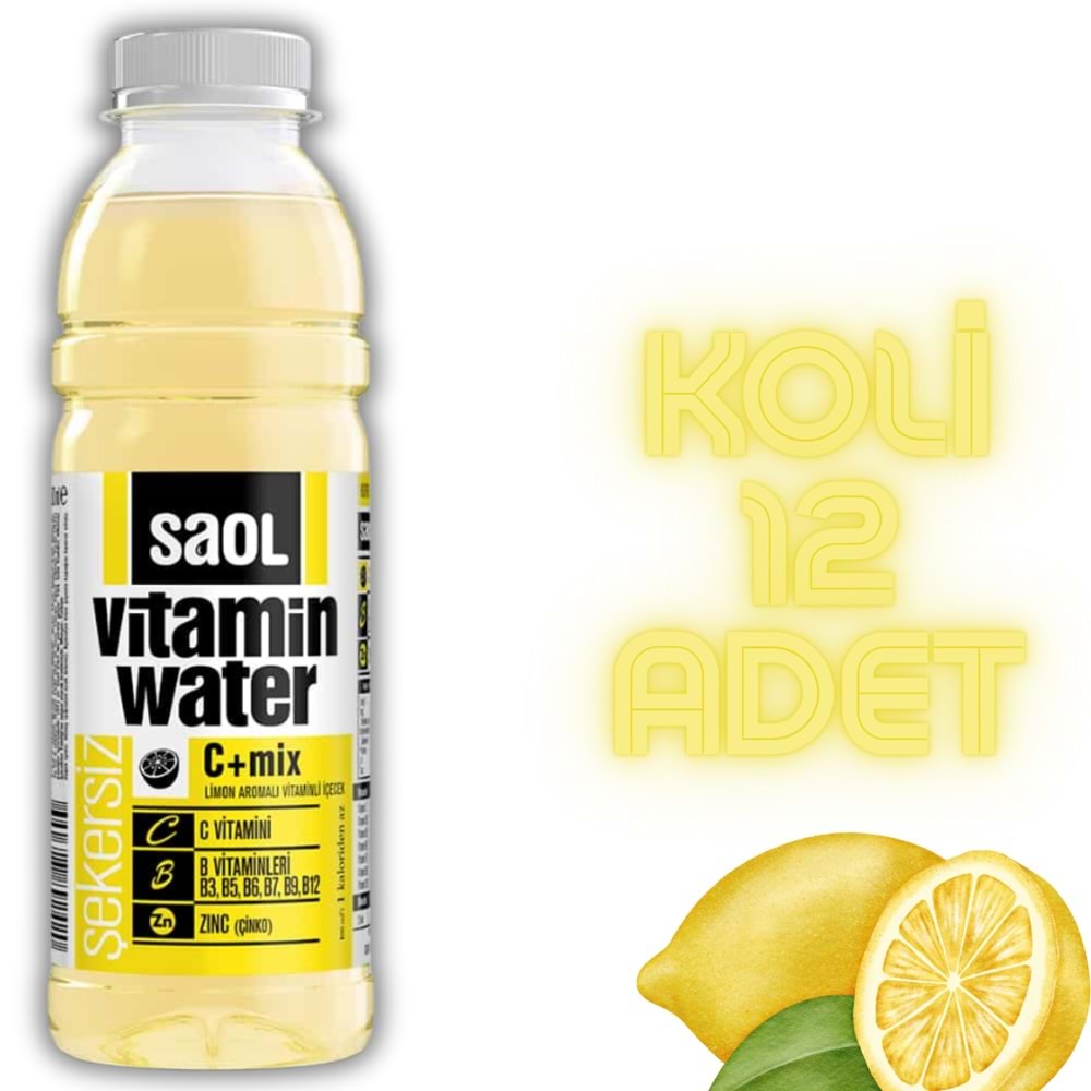 SAOL VİTAMİN WATER C+ MIX LİMON 500 ML