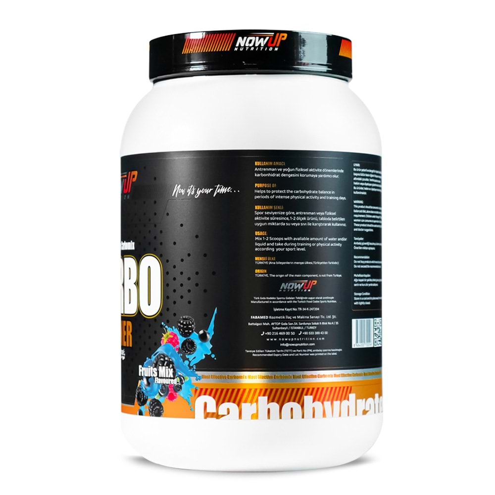 NOW UP Carbo Gainer Karışık Meyve 2460 GR
