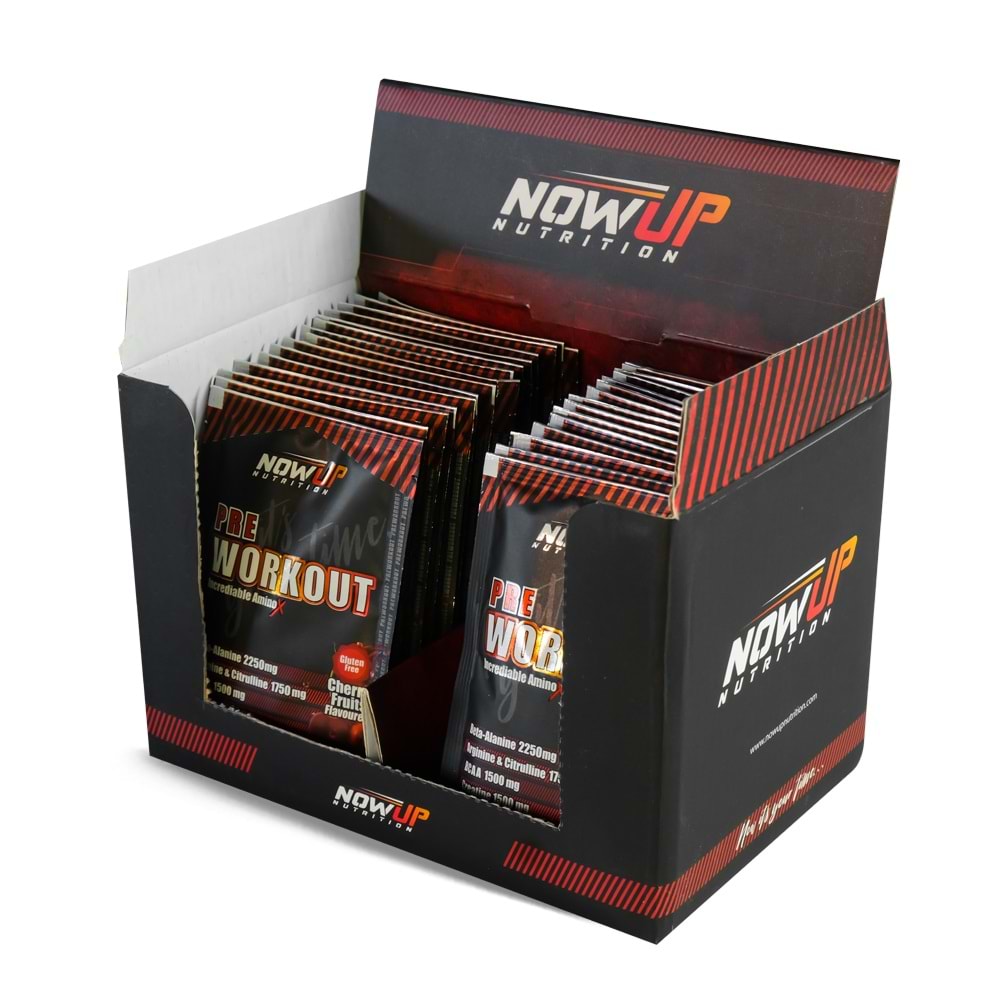 NOW UP PreWorkout Vişne 12 Gr x 30 Saşe