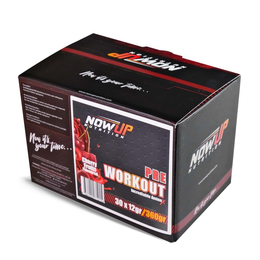 NOW UP PreWorkout Vişne 12 Gr x 30 Saşe
