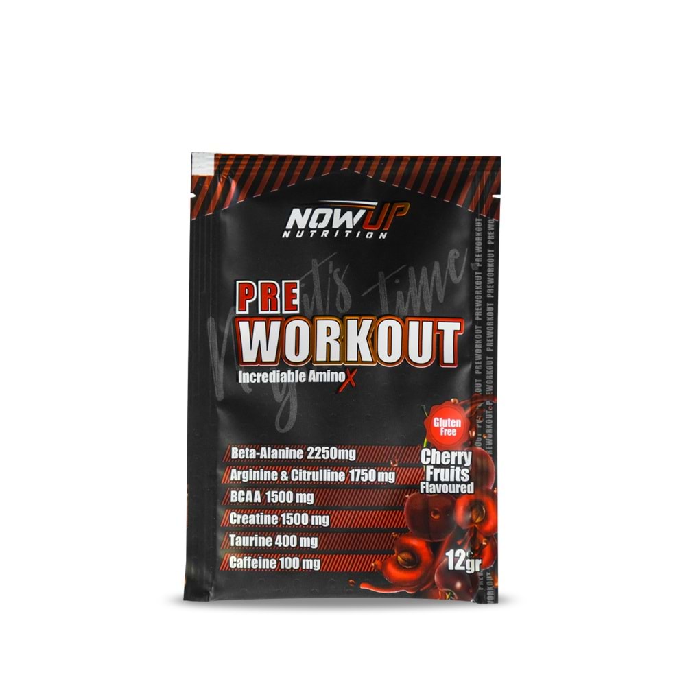 NOW UP PreWorkout Vişne 12 Gr x 30 Saşe