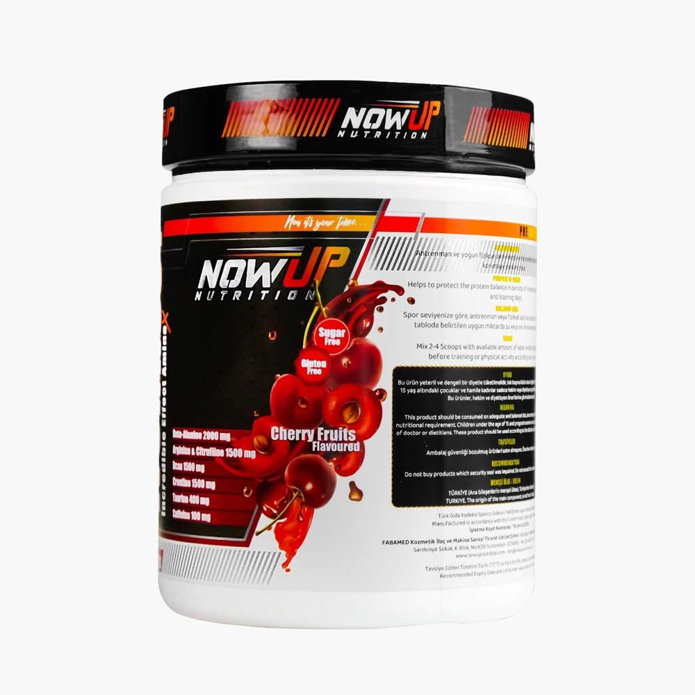 NOW UP PreWorkout Vişne 360 G