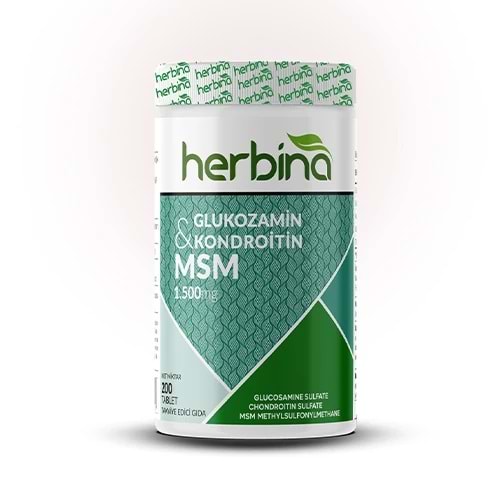 HERBİNA Glucosamine Kondroitin Msm 200 Tablet