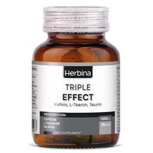 HERBİNA TRIPLE EFFECT kafein L-Teanin Taurin