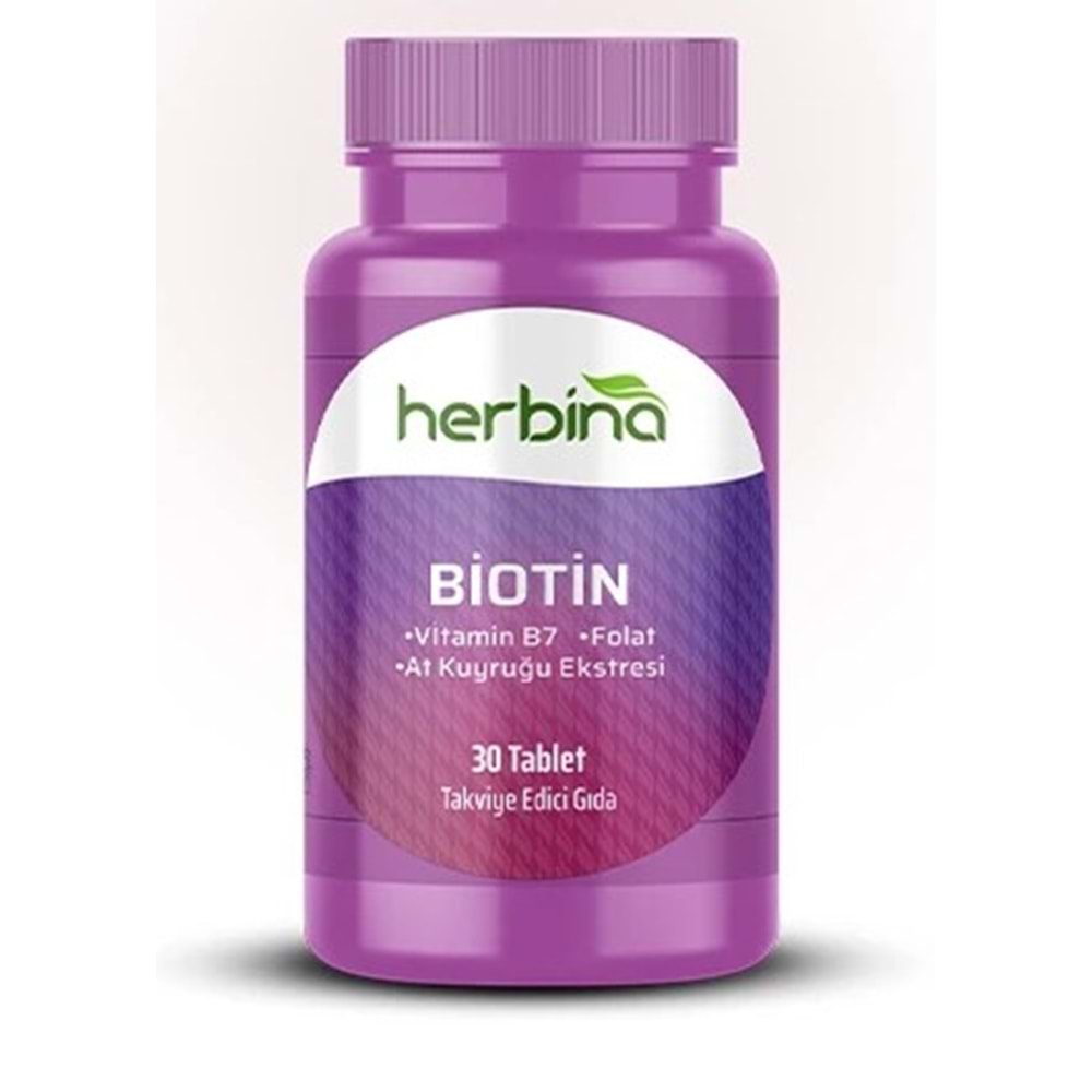 HERBİNA Biotin Horse Tail Extract 30 Tablet