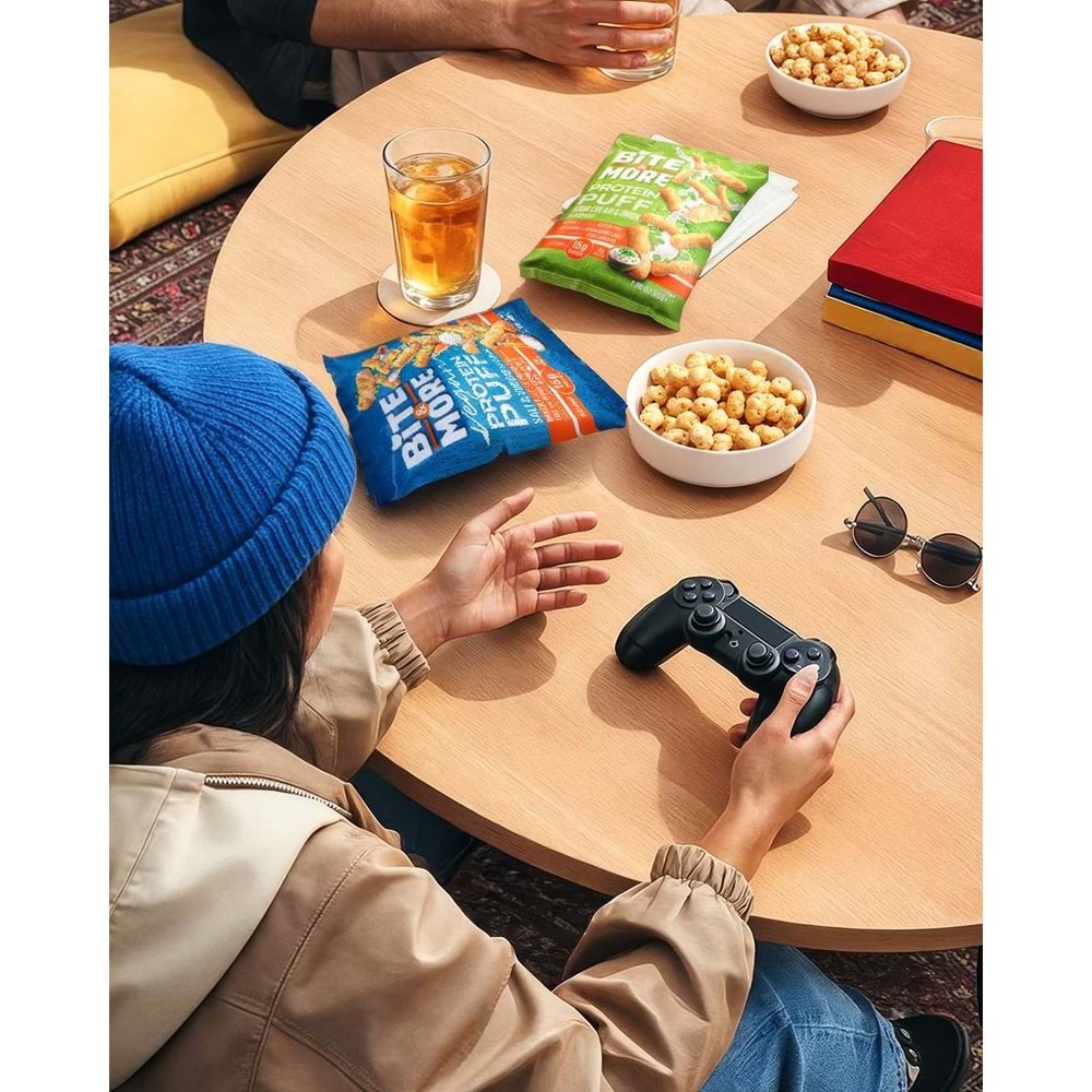 Bite More Proteinli Cips 50g Tuz ve Sirke