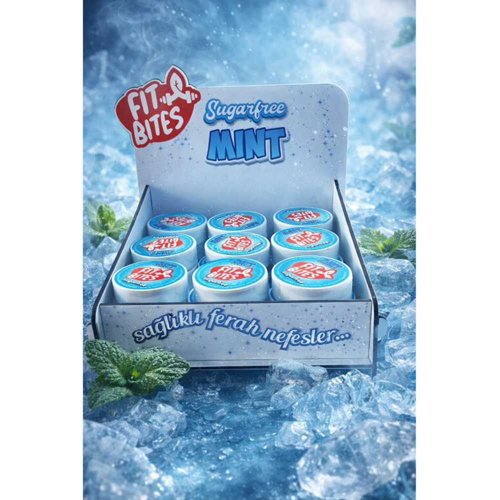 Fit Bites Mint Şekersiz Nane & Mentol 1 Kutu x 50 Mint